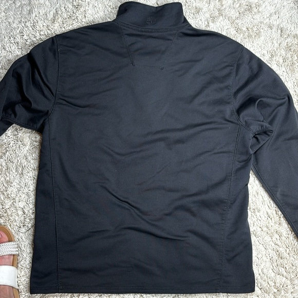 Timberland Men's 1/4 Zip Fleece Lined Pullover, Black, Size Medium - Picture 4 of 6